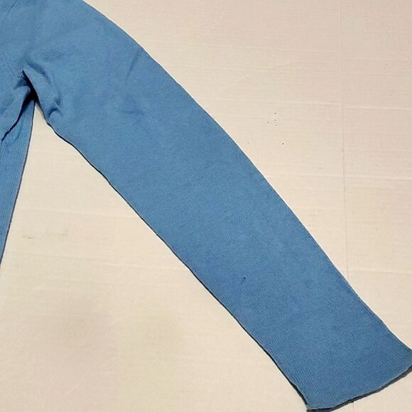 Cashmere Blue Soft Relaxed  Slouchy Fit Long Sleeve Sweater - Picture 6 of 8